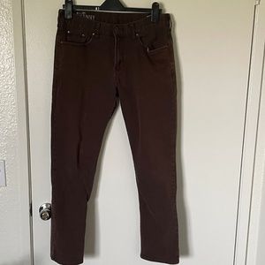 Bull Head Dillon Skinny Brown  Pants Men’s 33x30